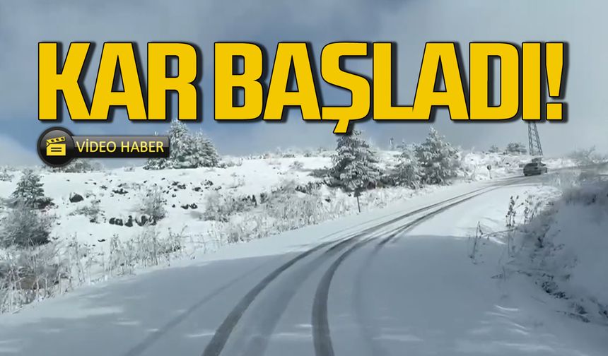 Zonguldak, Bartın ve Karabük'te kar başladı!