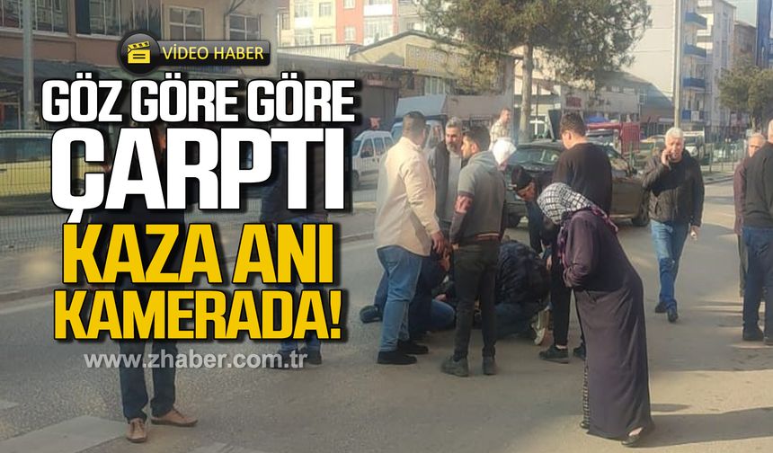 Zonguldak Caddesi'nde yaşlı adama göz göre göre çarptı!