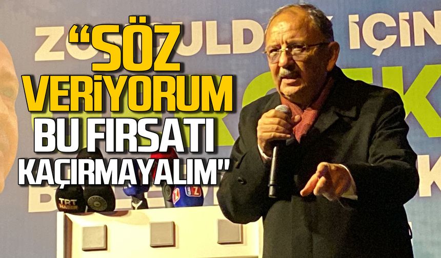 Bakanı Mehmet Özhaseki Zonguldak mitinginde konuştu!