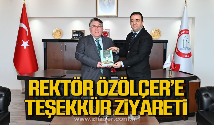ZBEÜ Öğretim Üyeleri Ercan ve Çakmak’tan Rektör Özölçer’e ziyaret