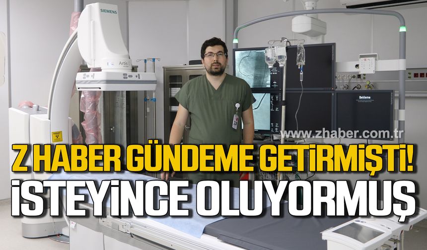 Zonguldak'ta yeni açılan anjiyografi laboratuvarında 65 kalp krizine müdahale edildi!