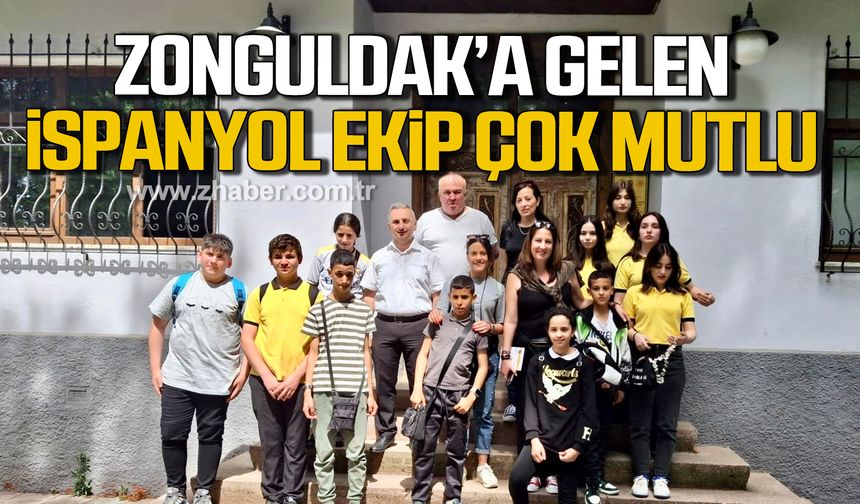 Zonguldak'a gelen İspanyol ekip ziyarette duygusal anlar yaşadı!