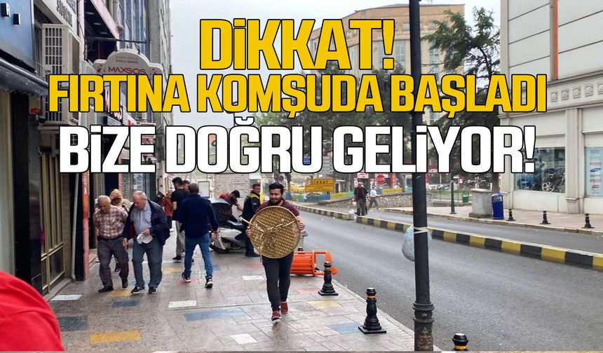 Zonguldak dikkat! Komşu Karabük’te fırtına başladı!
