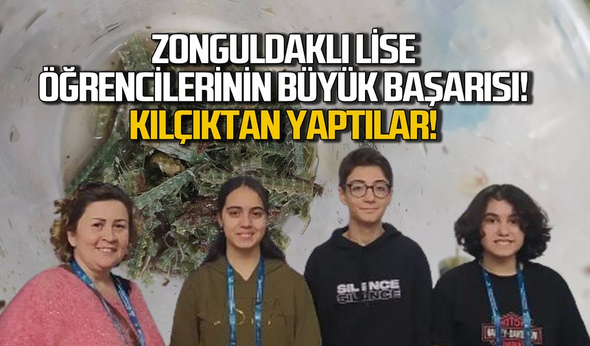 Zonguldaklı liseliler balık kılçığından kit yaptı!