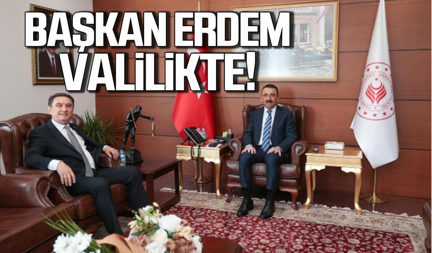 Başkan Erdem'den Vali Hacıbektaşoğlu'na ziyaret