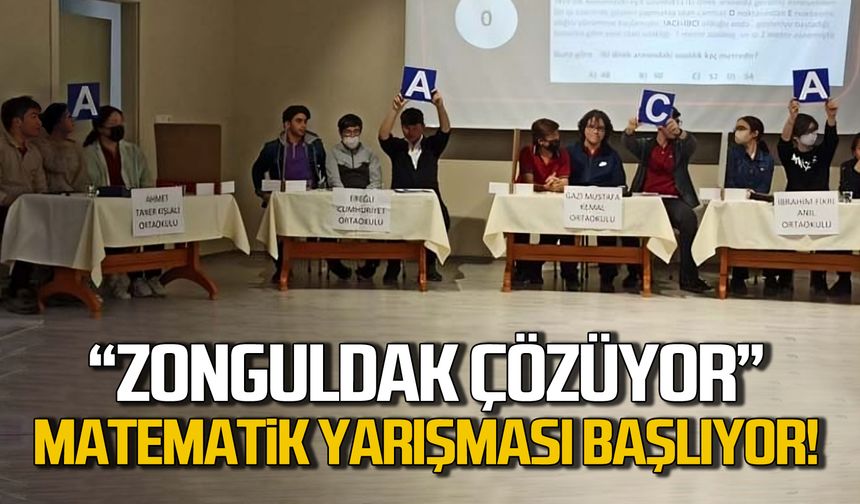 Zonguldak matematik yarışması başlıyor!
