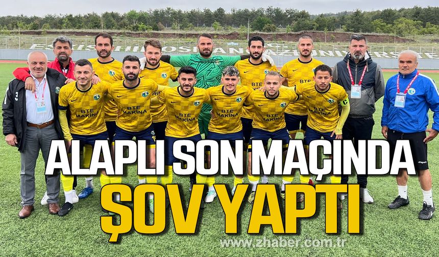 Alaplı Belediyespor Eskişehir Demirspor’u 5-0 mağlup etti!
