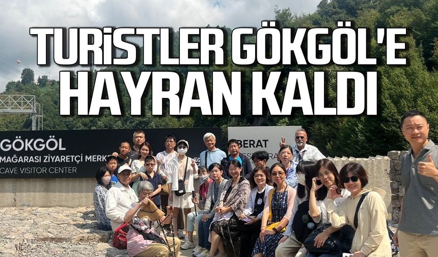 Turistler Gökgöl Mağarasına hayran kaldı