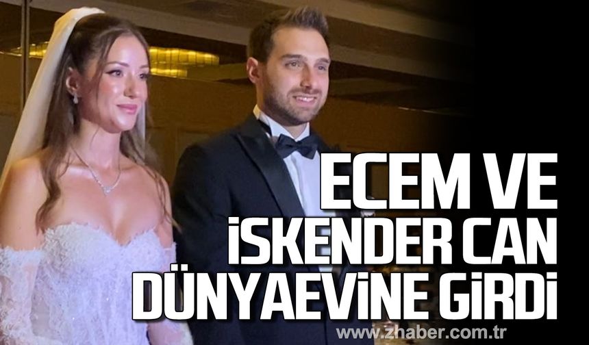 Ecem Canıdar ve İskender Can Çetin dünyaevine girdi