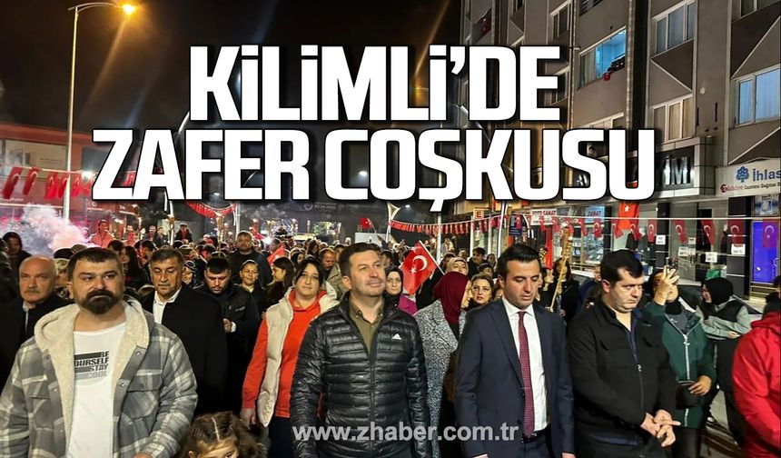 Kilimli'de Zafer Coşkusu böyle kutlandı!