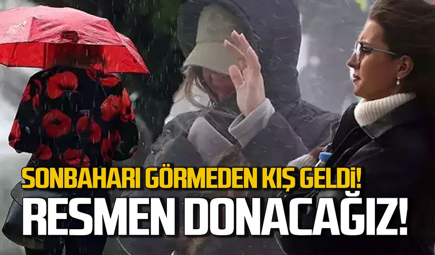 Sonbaharı görmeden kış geldi! Resmen donacağız!