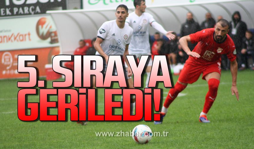 Zonguldakspor 5. sıraya geriledi!