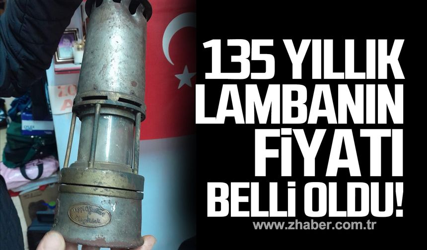 Zonguldak'ta satışa çıktı! 135 yıllık lambanın fiyatı belli oldu!