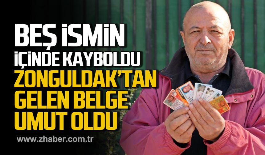 Ersin Akbaş beş ismin içinde kayboldu! Zonguldak'tan gelen belge umut oldu!