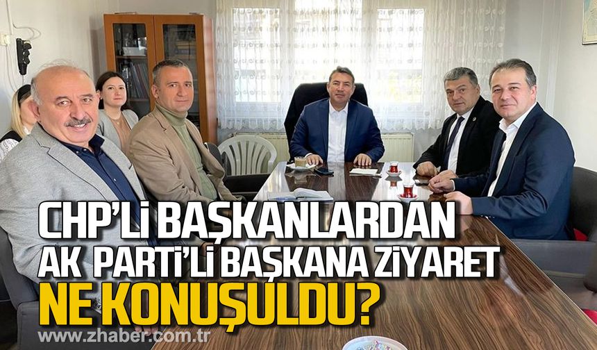 CHP'li Başkanlardan Ak Parti'li Başkan Ulupınar'a ziyaret! Ne konuşuldu?