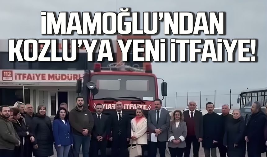 İmamoğlu'ndan Kozlu'ya yeni itfaiye!