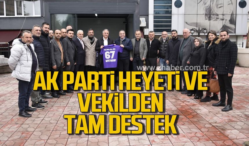 Milletvekili Bozkurt ve Ak Parti heyetinden Kdz. Ereğli Belediyespor’a destek