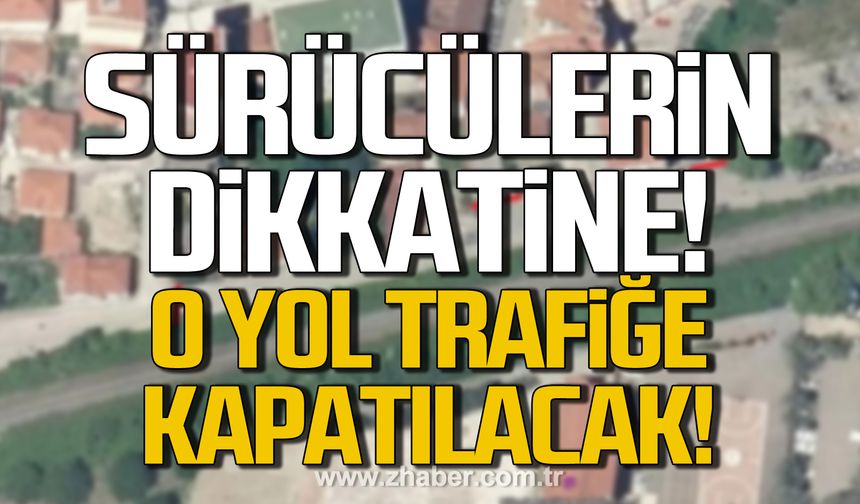 Kilimli'de o yol araç trafiğine kapatılacak!