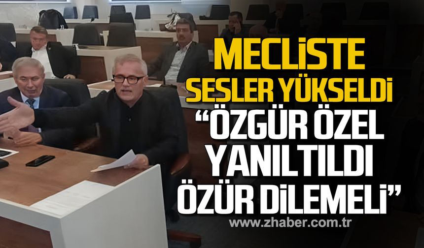 Mecliste sesler yükseldi! “Özgür Özel Zonguldak halkından özür dilemeli”