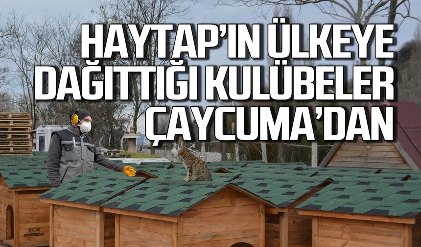 HAYTAP’ın ülkeye dağıttığı kulübeler Çaycuma’dan