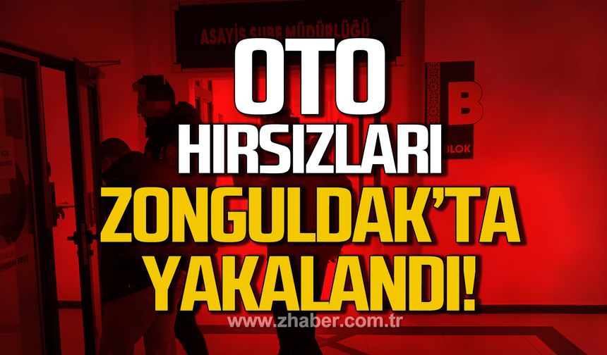 Kocaeli'de otomobil çalan hırsızlar Zonguldak'ta köşe sıkıştırıldı!