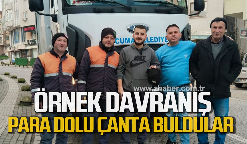 Para dolu çanta buldular! Temizlik personelinden örnek davranış!