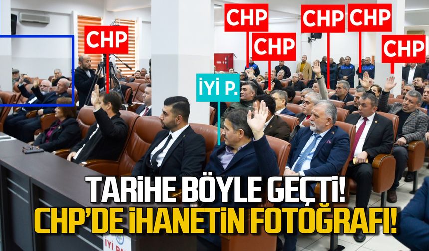 CHP'de ihanetin fotoğrafı!