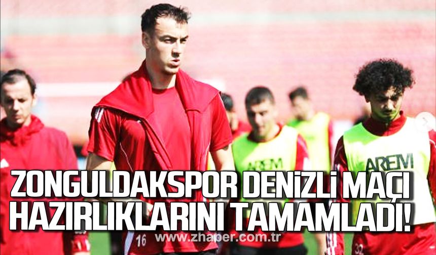 Zonguldakspor, Denizli maçı hazırlıklarını tamamladı!