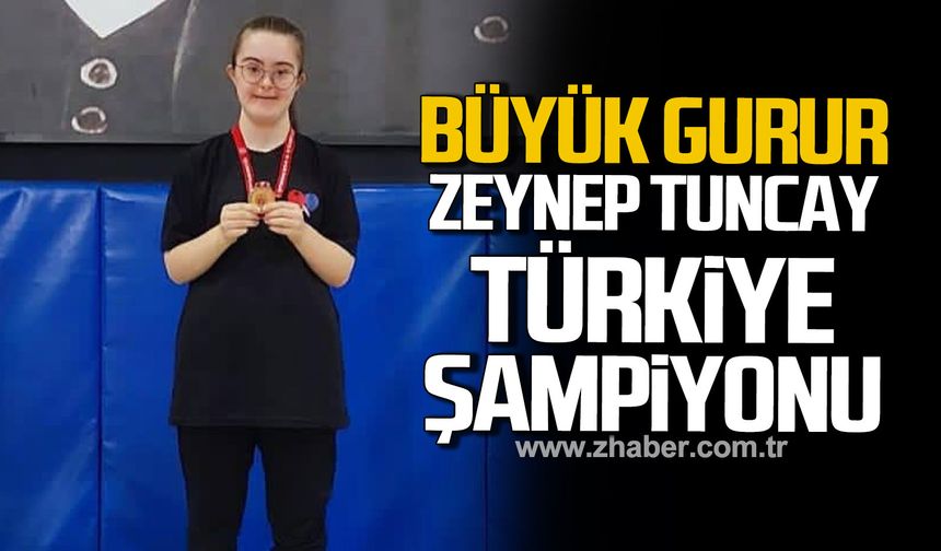 Büyük gurur! Zeynep Tuncay’dan Türkiye Şampiyonluğu!