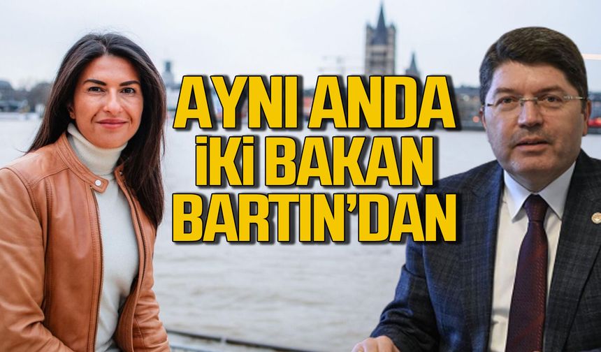 Aynı anda iki bakan Bartın'dan!