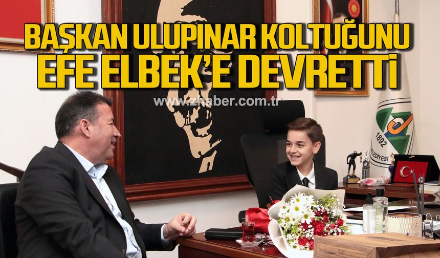 Özcan Ulupınar makam koltuğunu Efe Elbek'e devretti!