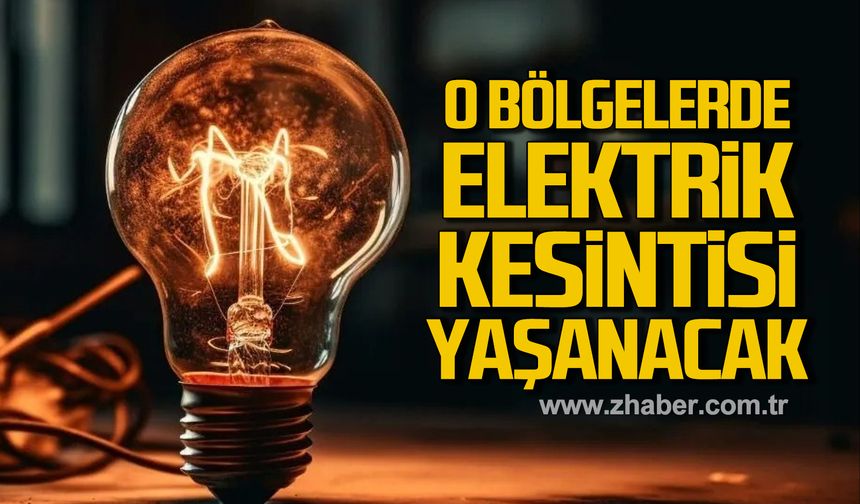 Dikkat! Güney Mahallesi'nde elektrik kesintisi yaşanacak!