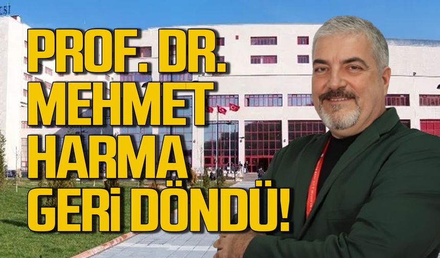 Prof. Dr. Mehmet Harma BEUN'e geri döndü!