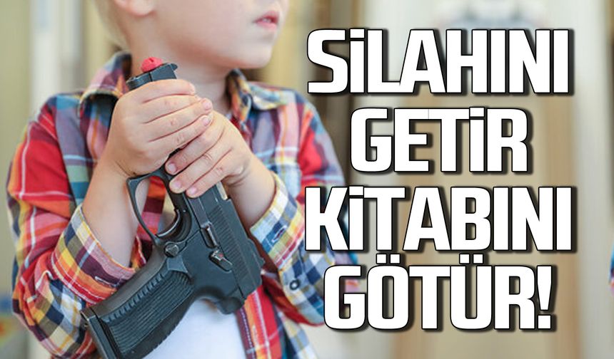 Zonguldak'ta çocuklar silah değil kitap tutacak!