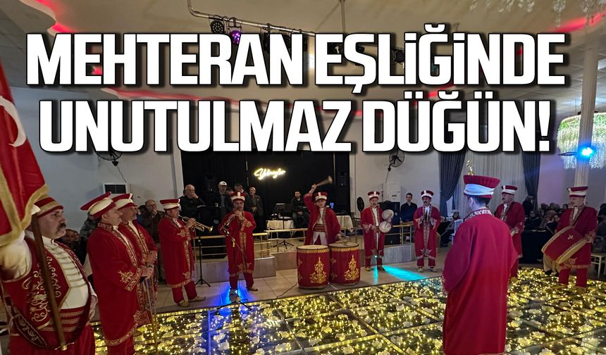 Mehteran eşliğinde unutulmaz düğün!