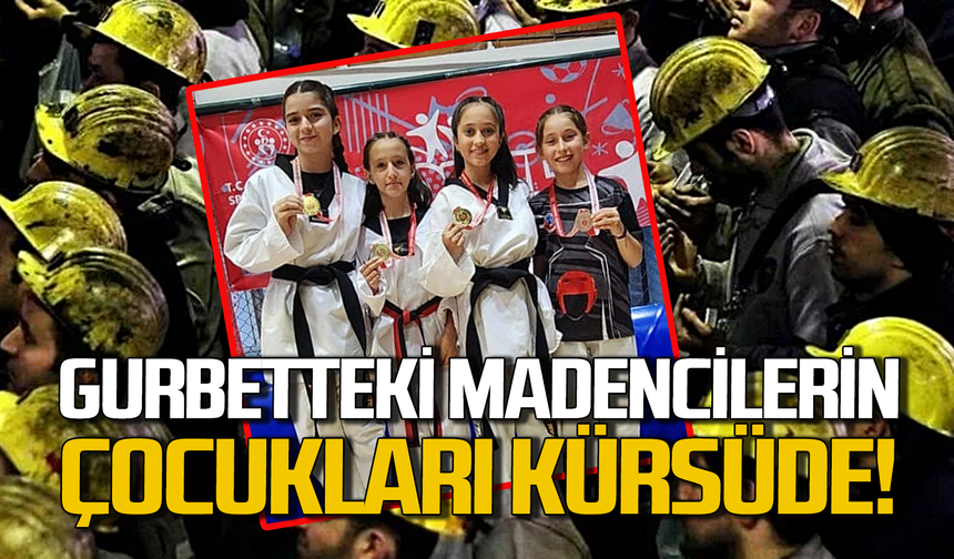 Zonguldaklı gurbetteki madencilerin çocukları Manisa’da kürsüde!