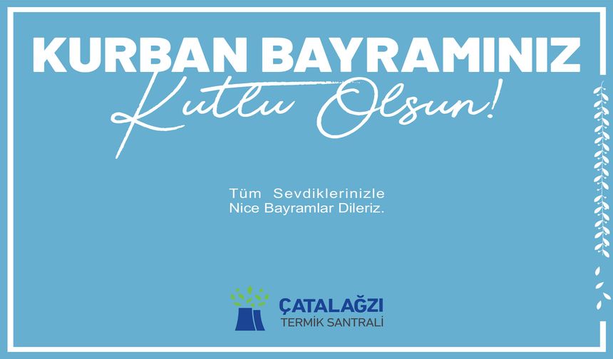 ÇATES'ten Kurban Bayramı Mesajı
