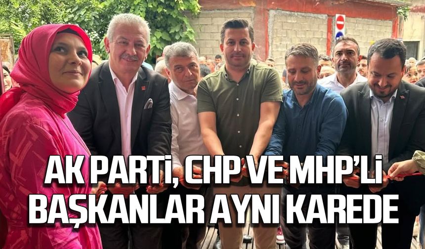 AK Parti, CHP ve MHP’li başkanlar aynı karede!
