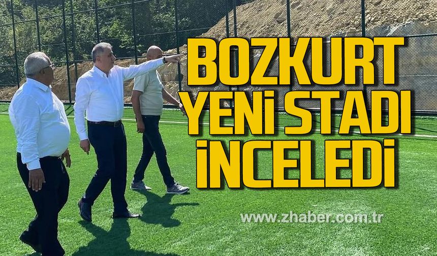 Saffet Bozkurt Ormanlı beldesine yapılan yeni stadı inceledi!