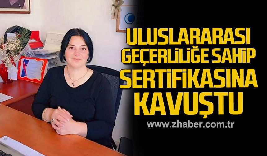 Ayşe Demircan uluslararası geçerliliğe sahip sertifikasına kavuştu!