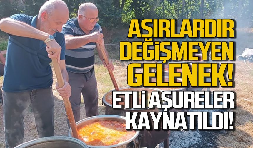 Zonguldak'ta asırlardır değişmeyen gelenek! Etli Aşure