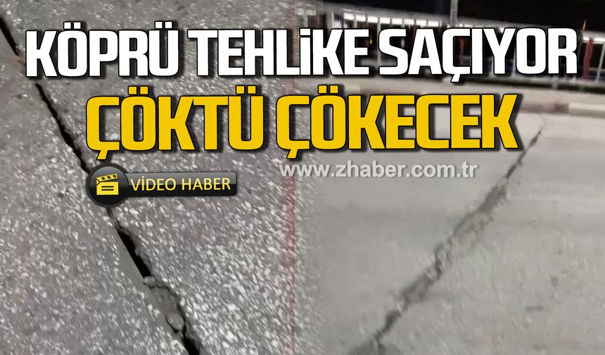 Zonguldak Alaplı’da köprü tehlike saçıyor!