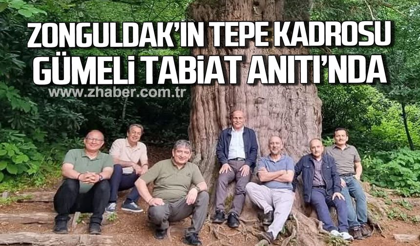 Zonguldak'ın tepe kadrosu Gümeli Tabiat Anıtı'nı ziyaret etti!