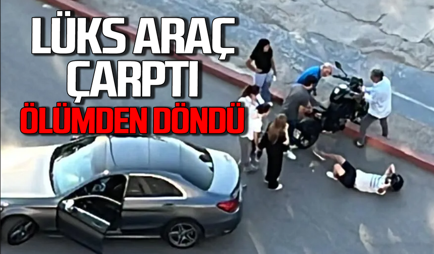 Lüks araç motosiklet sürücüsünü öldürüyordu!