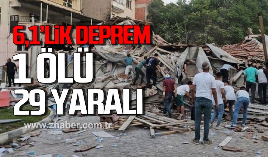 Balıkesir Sındırgı'da deprem! 1 ölü 29 yaralı!