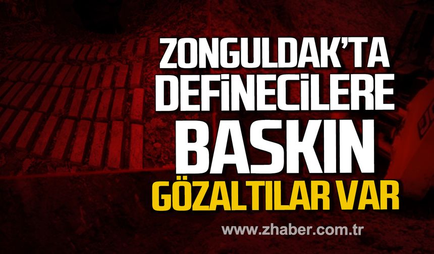 Zonguldak'ta definecilere baskın! Gözaltılar var