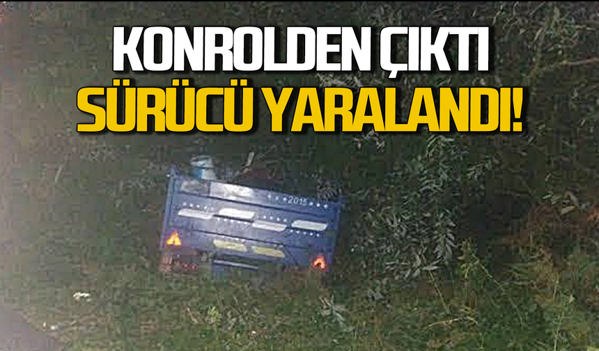 Alaplı’da kaza: Sürücü yaralandı!
