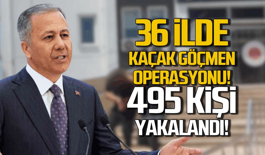 36 ilde kaçak gömen operasyonu! 495 kişi yakalandı!