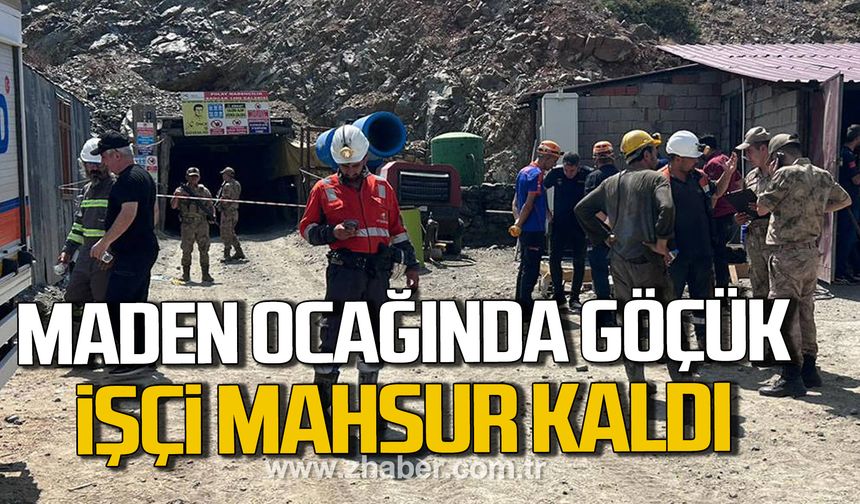 Elazığ’da maden ocağında göçük! İşçi mahsur kaldı!