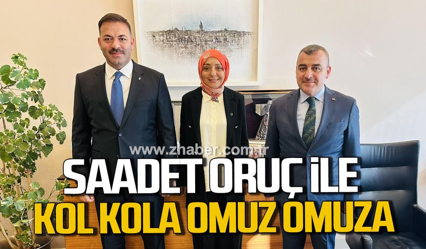 Ahmet Çolakoğlu ve Mustafa Çağlayan Saadet Oruç ile Zonguldak ve yatırımları konuştu!